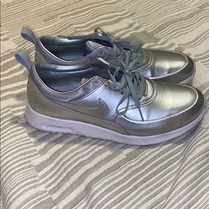 Metallic Silver Nike Air Max Thea